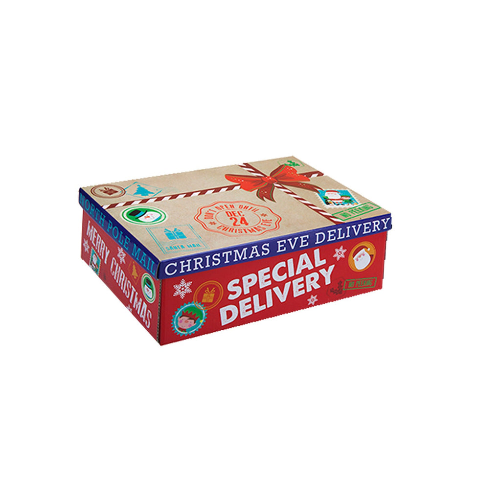 Christmas Eve Gift Box Special Delivery / Flat Pack - 17Cm X 26.5Cm X 8.5Cm