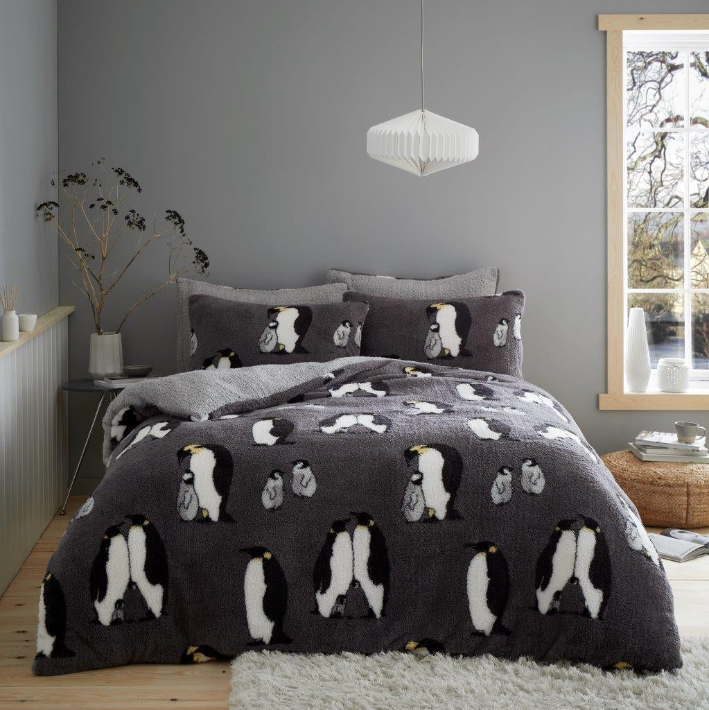 Christmas Duvet Cover Teddy Bedding Reversible Quilt Set Single Double Size UK
