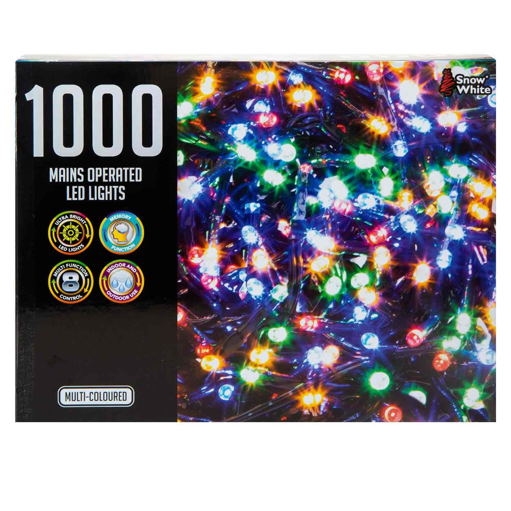 Christmas Lights 1000 LED 25M Xmas Tree Lights - Fairy Lights Multi-Coloured