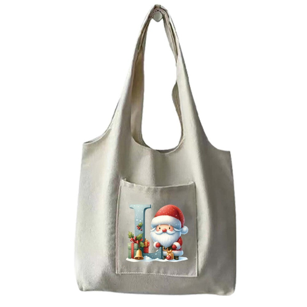 Christmas Gift Canvas Shopping Bag Shoulder Tote Shopper Bag Reusable Handbag UK