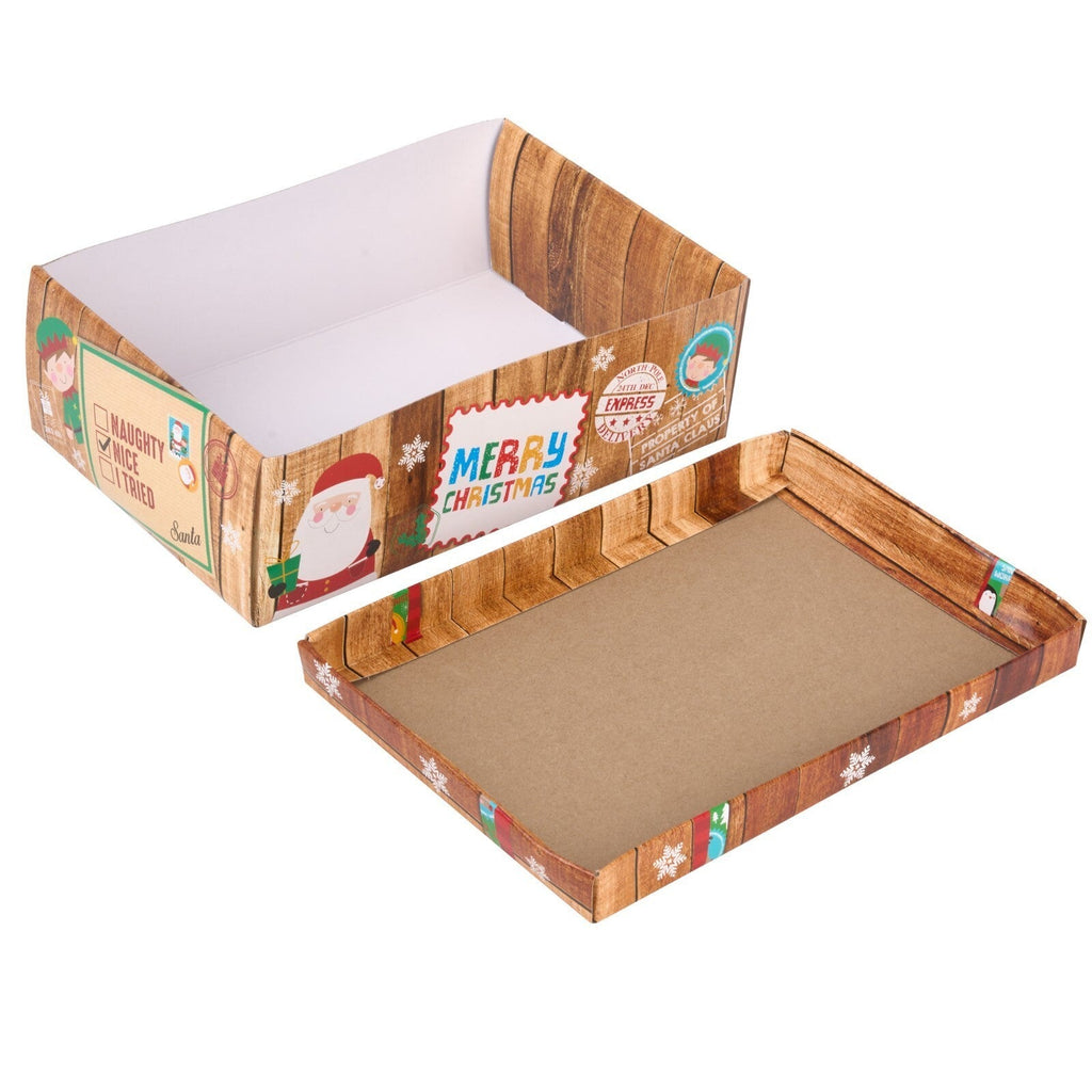 Christmas Eve Gift Box Xmas Festive Favour Kids Secret Santa Filler Medium Crate