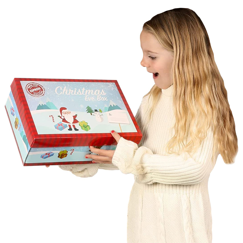 PACK of 6 CHRISTMAS EVE BOX CHRISTMAS GIFT BOX XMAS WRAPPING 32 X 21 X 11Cm