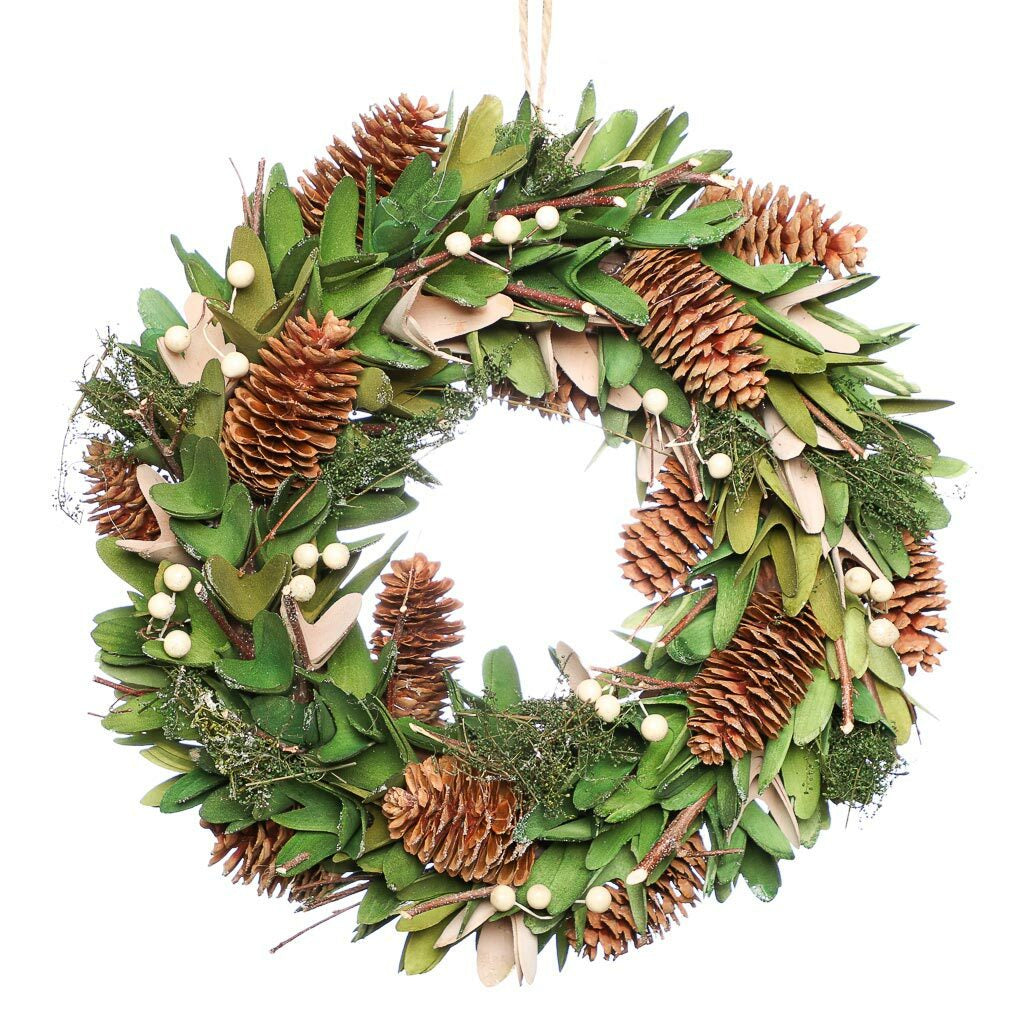 Large Traditional Front Door Wreath Wall Hanging Outdoor Garland Decorations