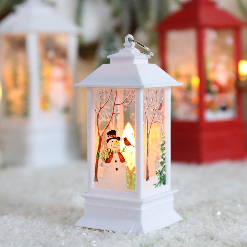 Outdoor Indoor Christmas Lantern Family Xmas Hanging LED Light Decor UK NEW