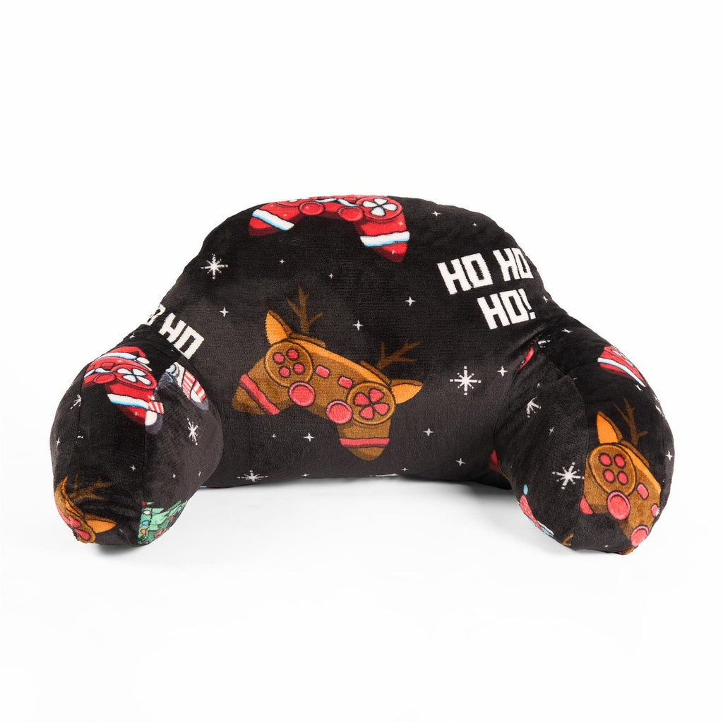 OHS Xmas Cuddle Cushion Gaming Kids Soft Fleece Back Support Reading Pillow