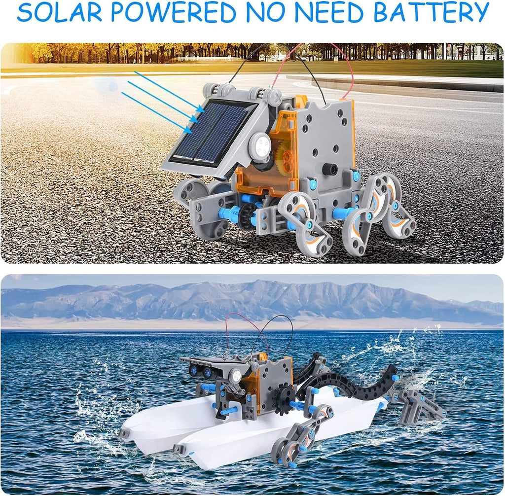 𝐒𝐓𝐄𝐌 12-In-1 𝐒𝐨𝐥𝐚𝐫 𝐑𝐨𝐛𝐨𝐭 𝐓𝐨𝐲𝐬, Science Kits for Kids Age 8-12,DIY Building Experiment Engineering Robotics Kit, Christmas Birthday Gifts for 9 10 11 13 14 Year Old Boys Teens