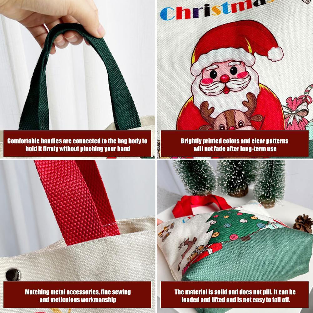 Christmas Gift Bags, Gift Bags, Xmas Eve Tote Bags, Candy & Apple Packaging Bags