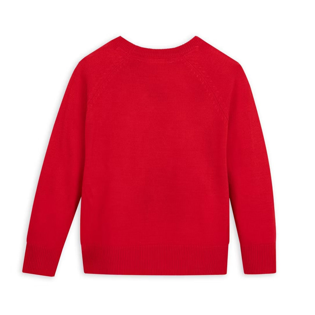 Kids Mickey & Minnie Mouse Christmas Jumper Sweater - Festive Holiday Disney Top