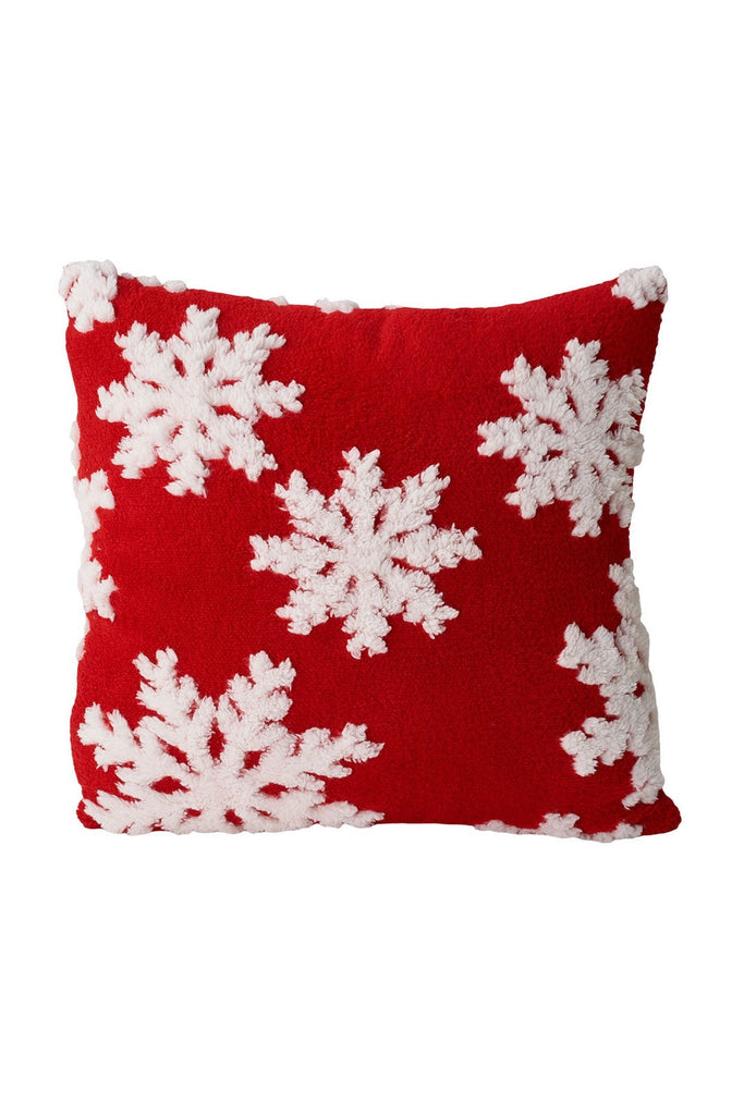 UK Christmas Santa Snowflake Cushion Plush Pillow Case Christmas Home Decor 2PCS