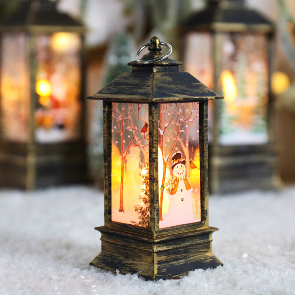 Outdoor Indoor Christmas Lantern Family Xmas Hanging LED Light Decor UK NEW