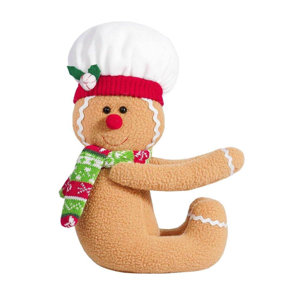 Gingerbread Man Ornament Funny Christmas Tree Topper Decor Curtain Bottle Decor