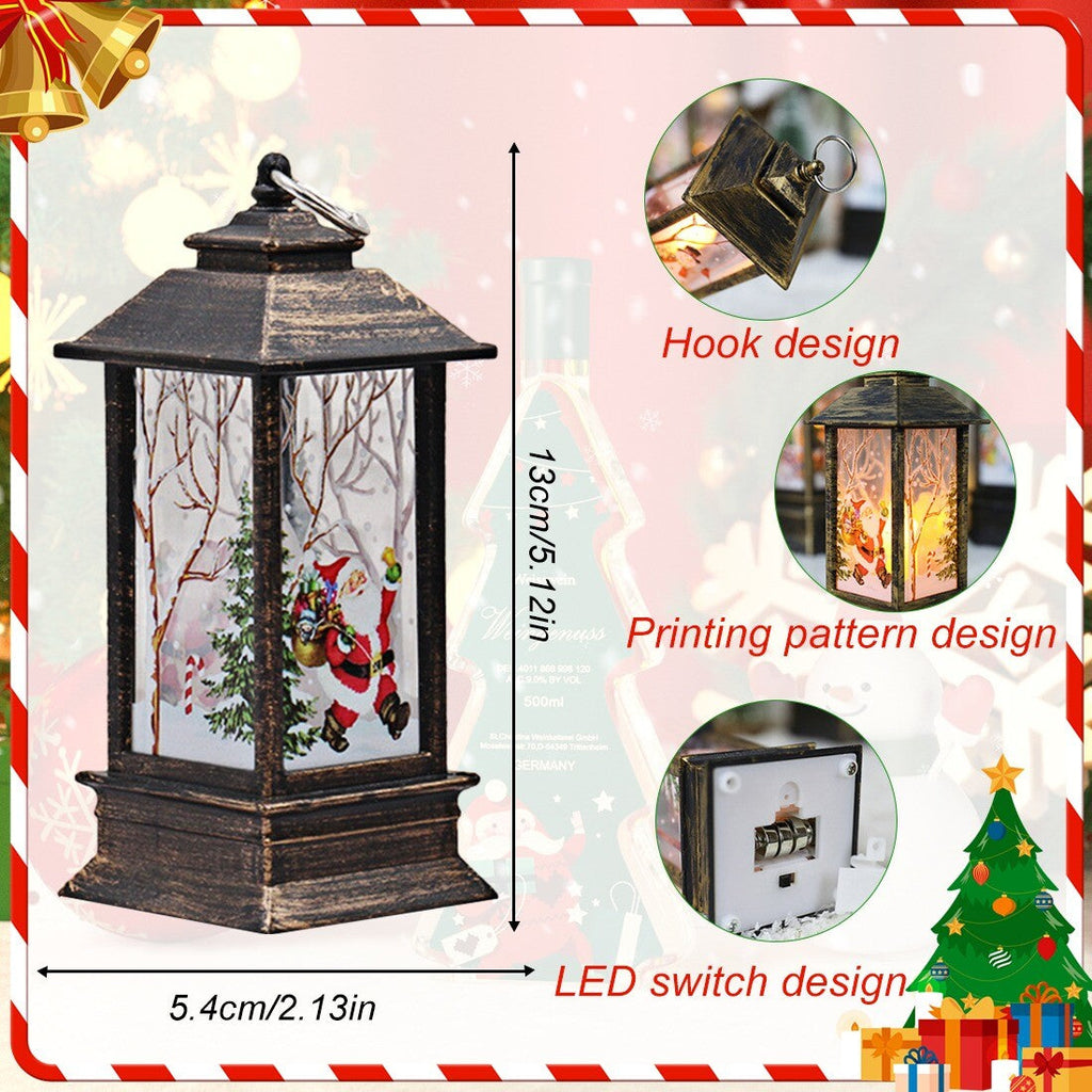 Outdoor Indoor Christmas Lantern Family Xmas Hanging LED Light Decor UK NEW