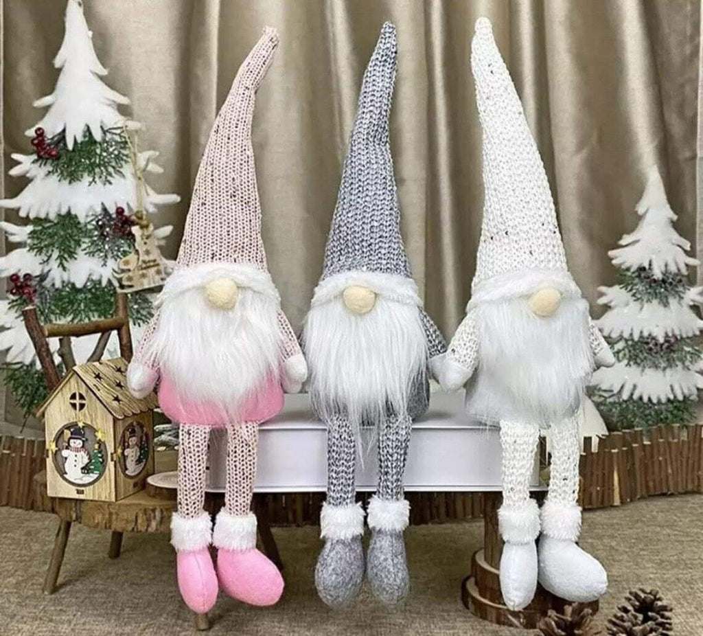 Christmas Gnome Xmas Decorations Home Decor Grey Pink White Gonk Nordic Ornament