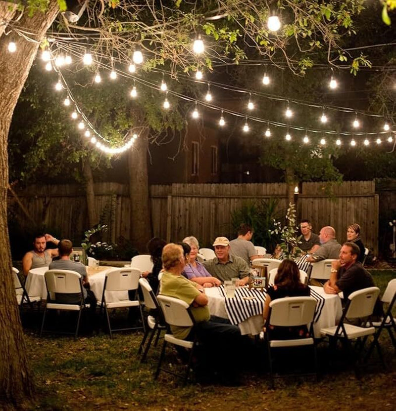 98FT Outdoor String Lights Mains Powered 30 Bulbs Garden String Festoon Lights⭐️