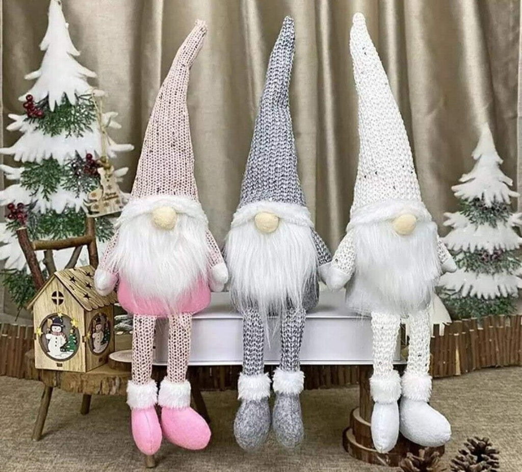 Christmas Gnome Xmas Decorations Home Decor Grey Pink White Gonk Nordic Ornament