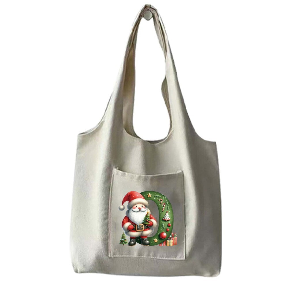 Christmas Gift Canvas Shopping Bag Shoulder Tote Shopper Bag Reusable Handbag UK