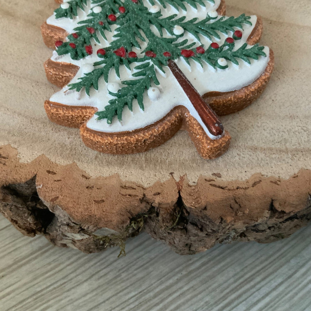 Iced Gingerbread Style Cookie Christmas Decoration Robin Jumper Gisela Graham