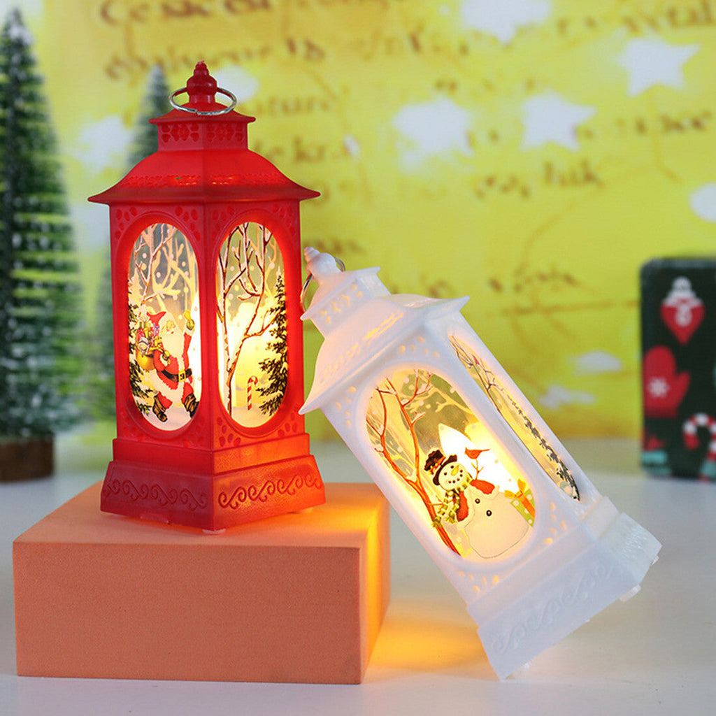 Outdoor Indoor Christmas Lantern Family Xmas Hanging LED Light Decor UK NEW