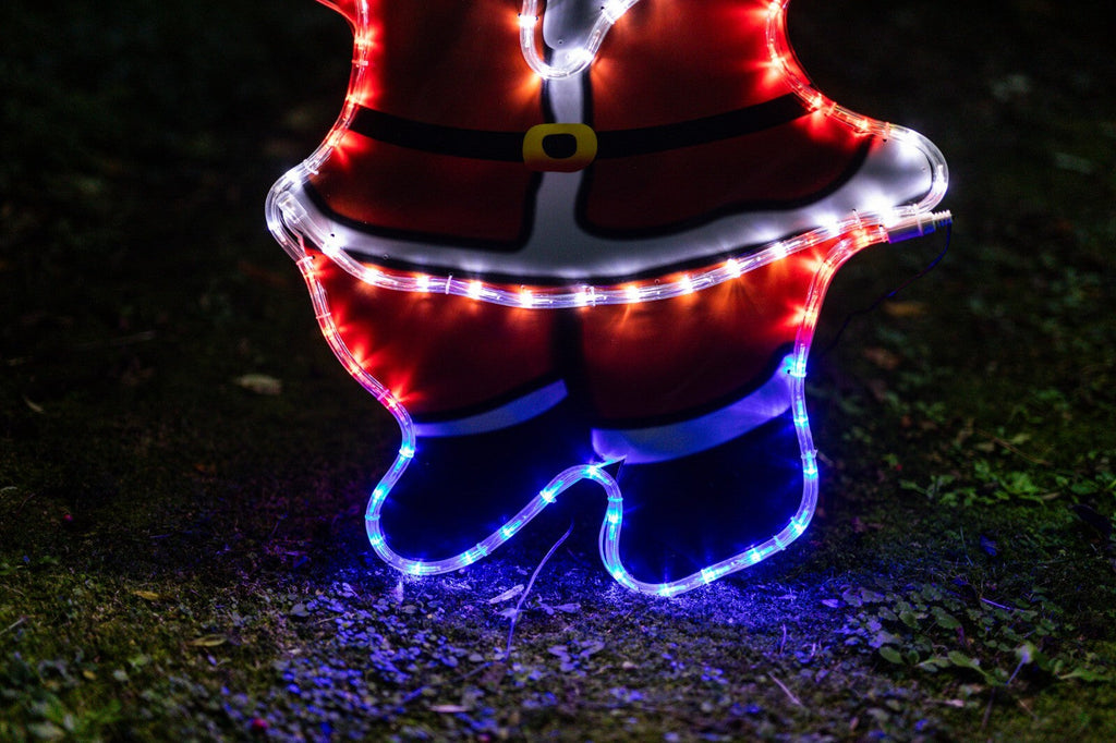 Christmas Santa Rope Light Decoration Hanging Outdoor Indoor LED Xmas Decor 78Cm