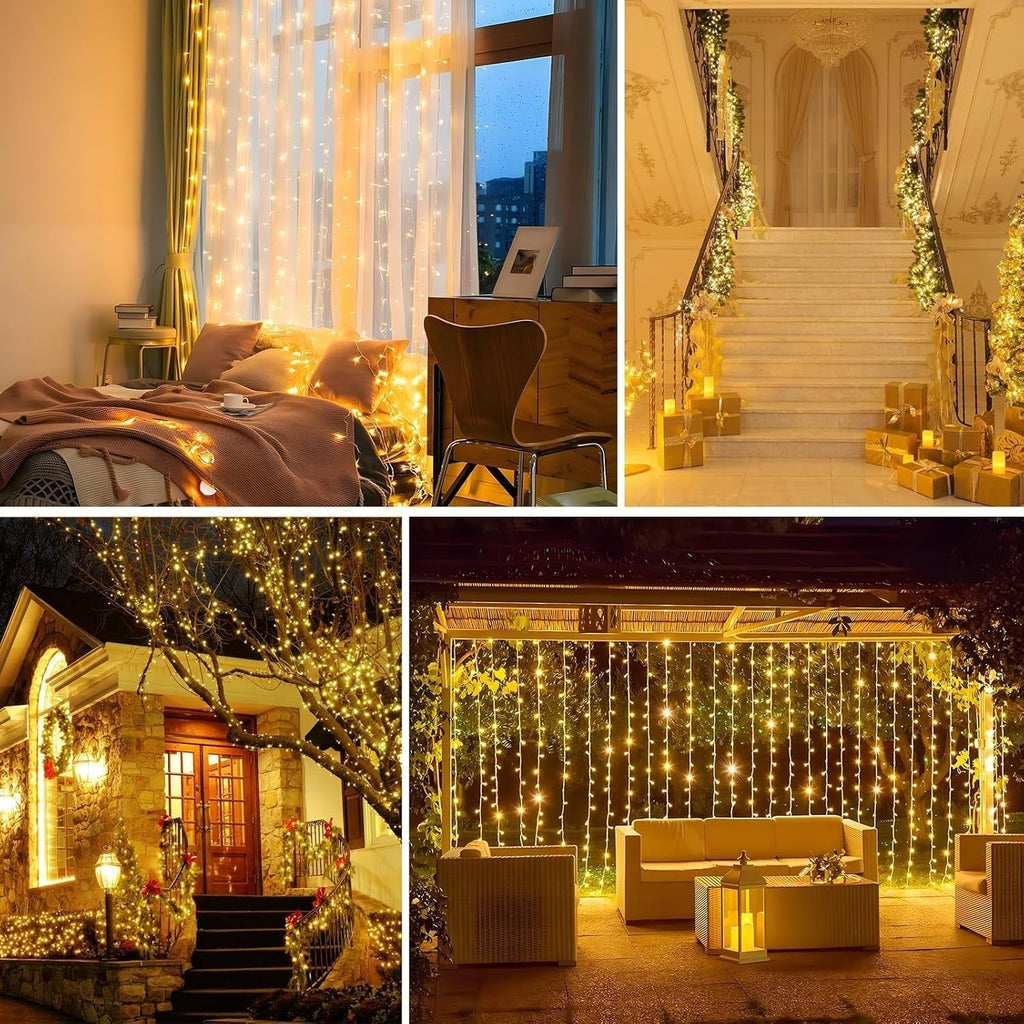 Outdoor Fairy Lights 33M 280 LED Christmas Tree Lights Plug in 8 Modes W Remote