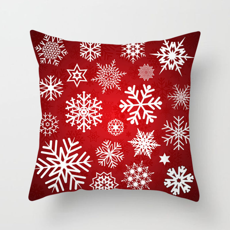 NEW 2025 CHRISTMAS NEW YEAR POLYESTER CUSHION COVER PILLOW CASE HOME SOFA DECOR