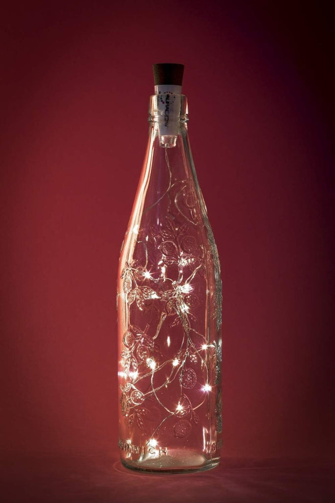 Auraglow Rechargeable USB LED Bottle Cork Wire Fairy String Lights