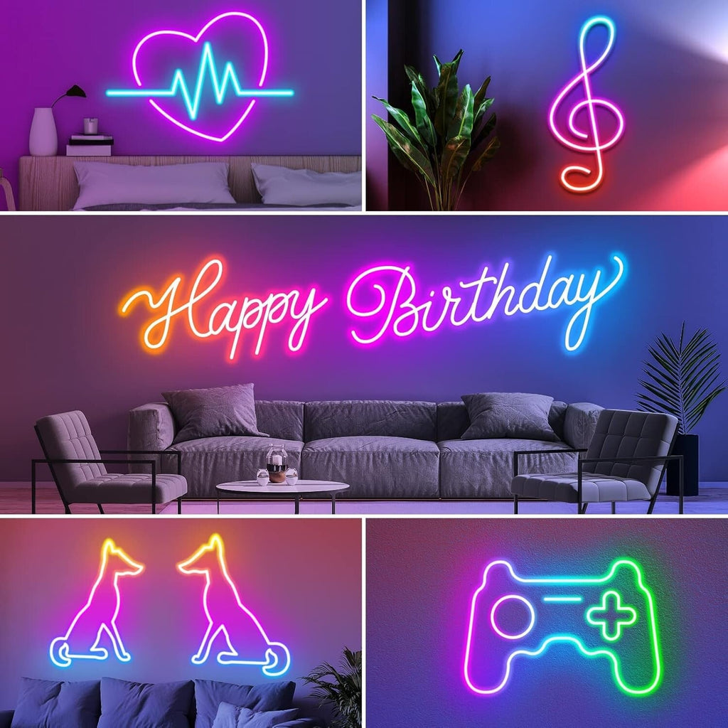AILBTON Led Neon Rope Lights 10M Flexible Led Rope Lights,Control with App/Remot