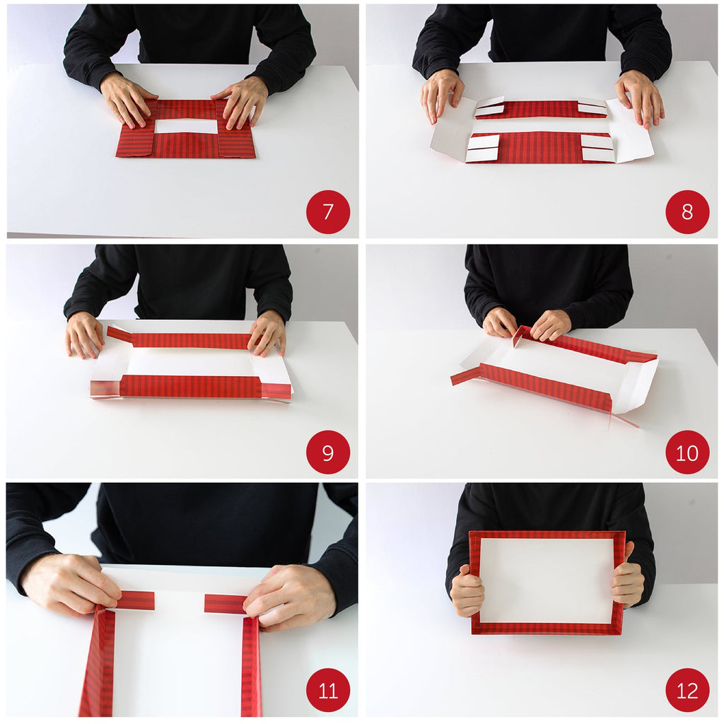 PACK of 6 CHRISTMAS EVE BOX CHRISTMAS GIFT BOX XMAS WRAPPING 32 X 21 X 11Cm