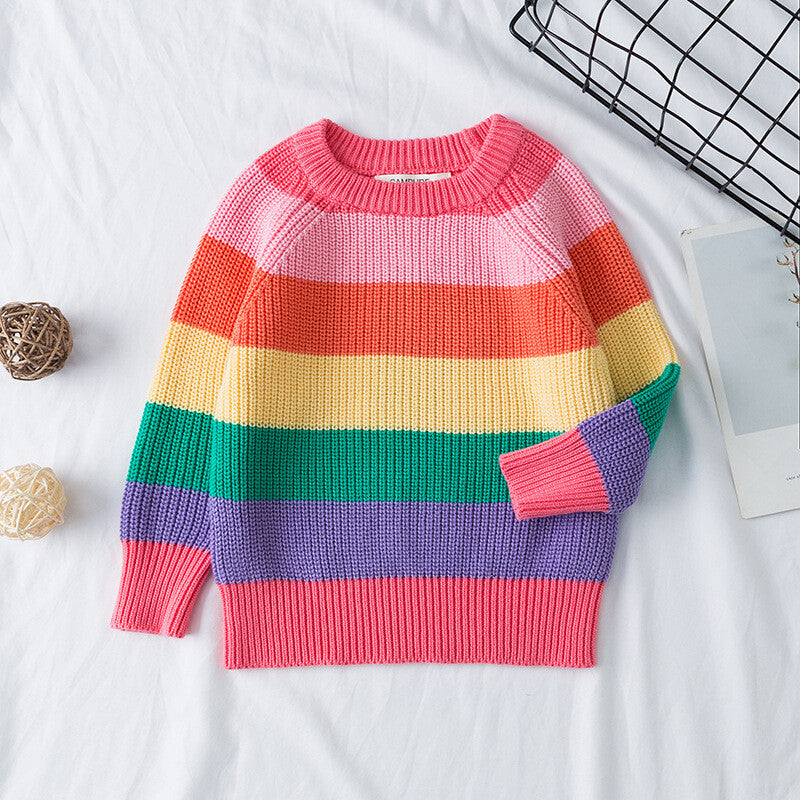 Boys Girls Winter Sweater Jumper Childrens Warm Christmas Knitted Age 2-8 Years
