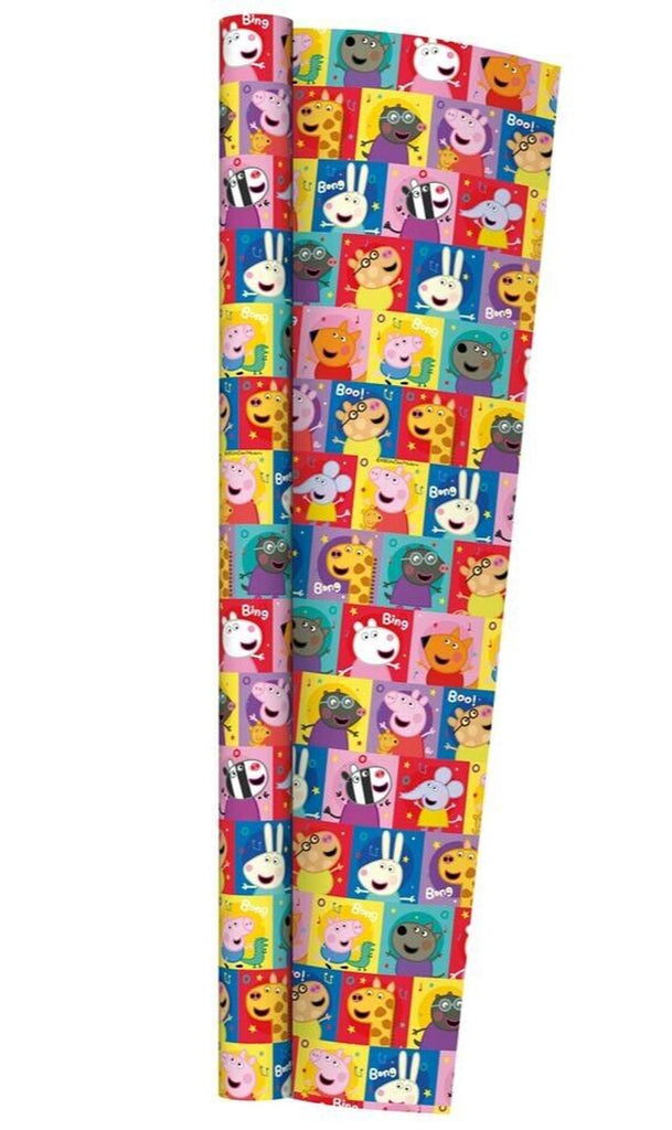 2 X Peppa Pig 2M Kids Gift Wrapping Paper Roll Girls Birthday Christmas Present