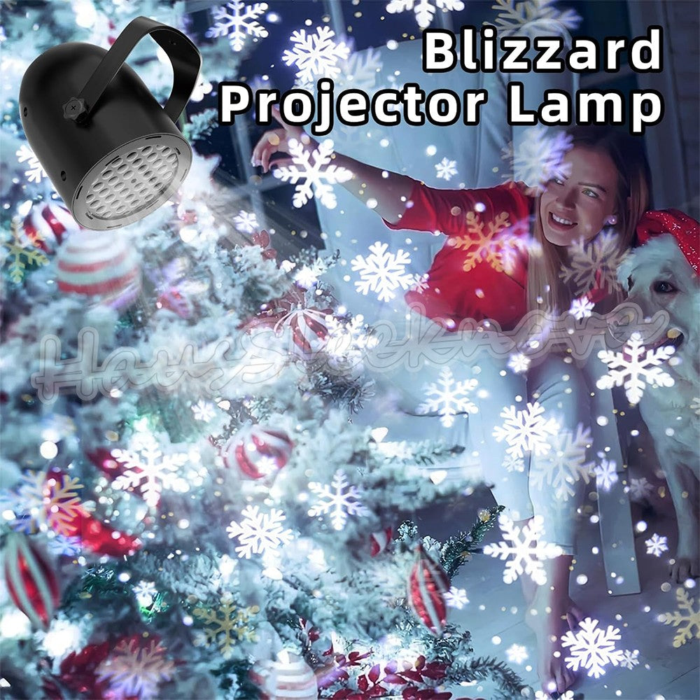 Christmas LED Laser Projector Light Snowflake Elk Party Lamp Outdoor Landscape