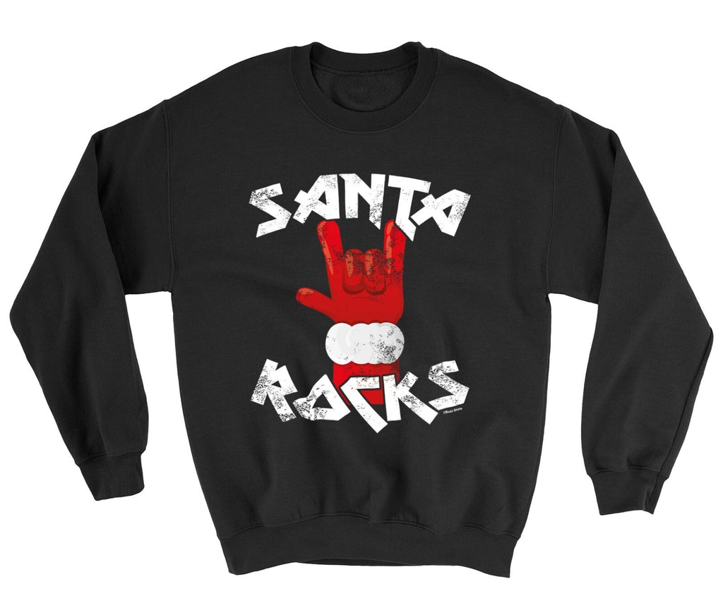 Kids Christmas Sweater SANTA ROCKS Jumper Day Gift 3/4 or 5/6 Yrs Sweatshirt