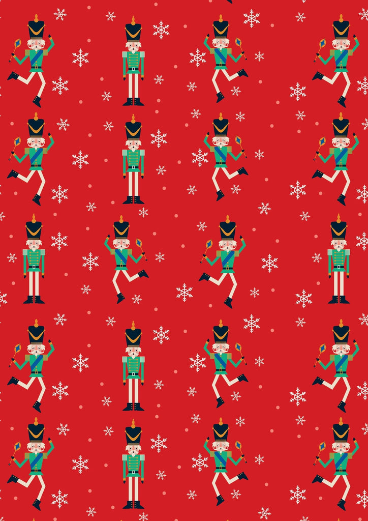 4X 4M Nutcracker Christmas Wrapping Paper Rolls Ballerina Xmas Gift Wrap 16 Tags
