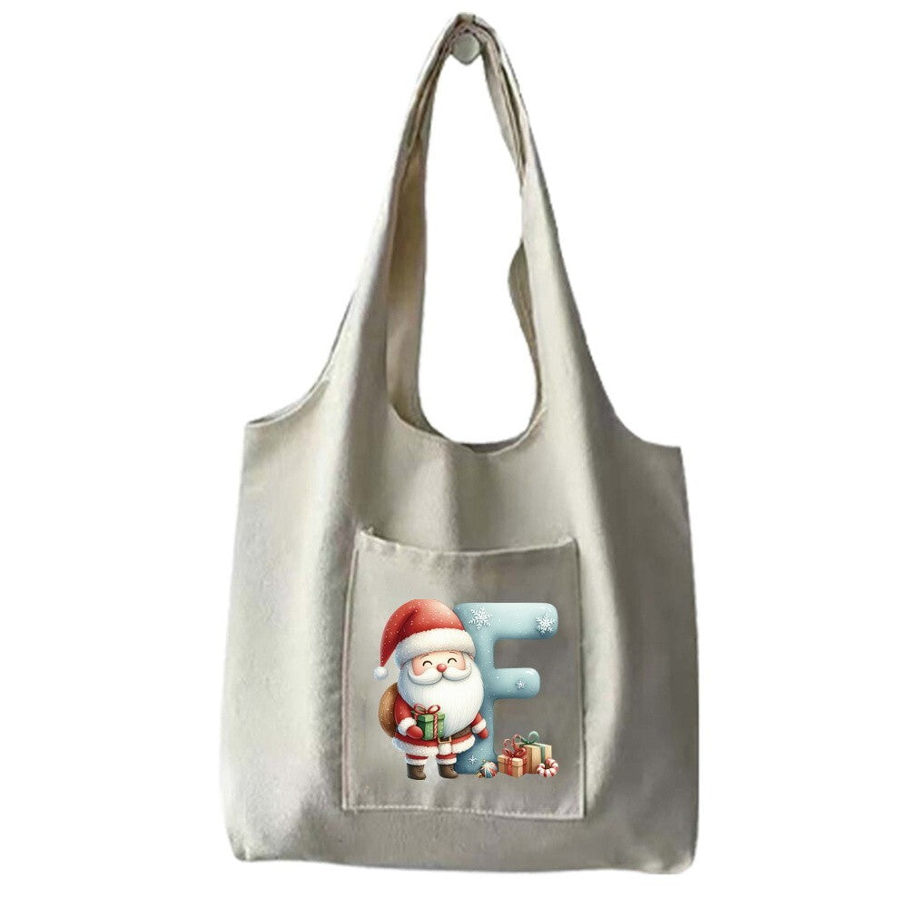 Christmas Gift Canvas Shopping Bag Shoulder Tote Shopper Bag Reusable Handbag UK