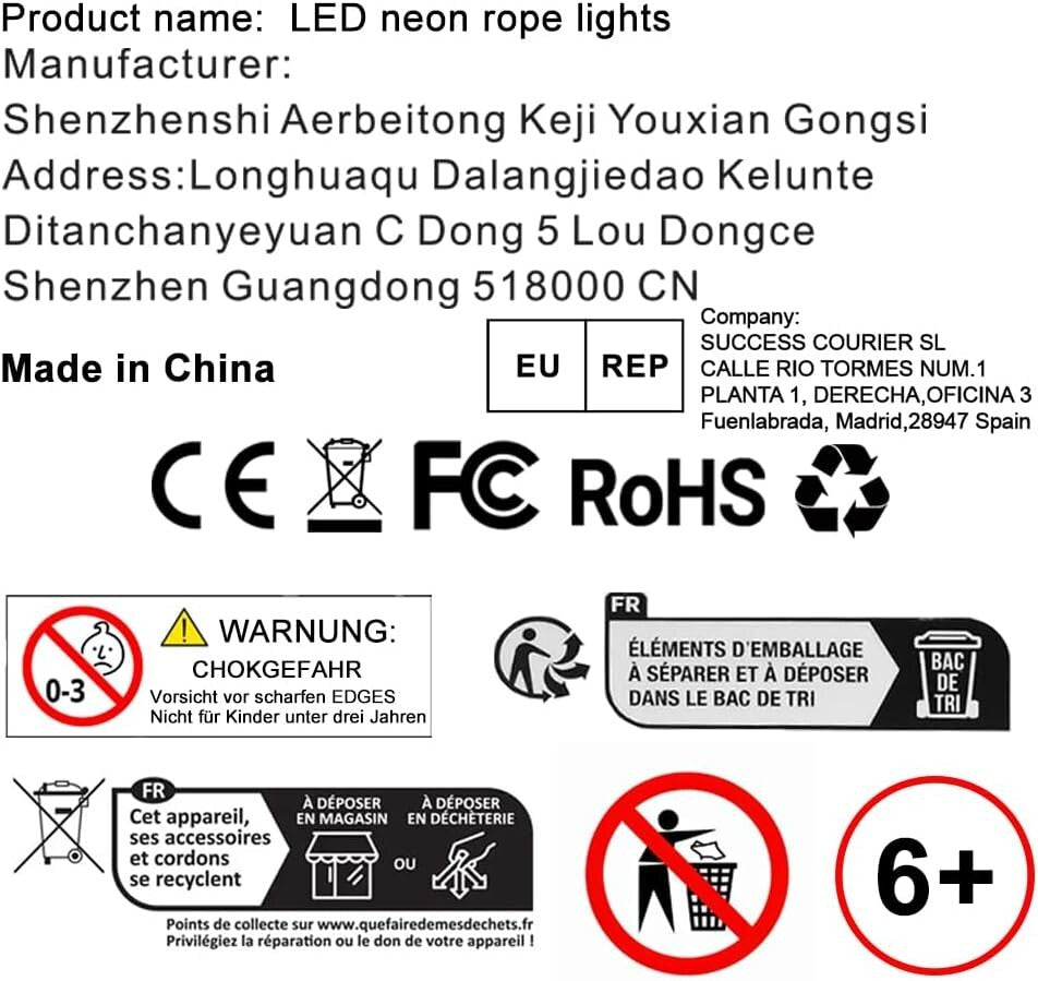 AILBTON Led Neon Rope Lights 10M Flexible Led Rope Lights,Control with App/Remot
