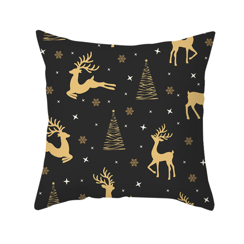 NEW 2025 CHRISTMAS NEW YEAR POLYESTER CUSHION COVER PILLOW CASE HOME SOFA DECOR