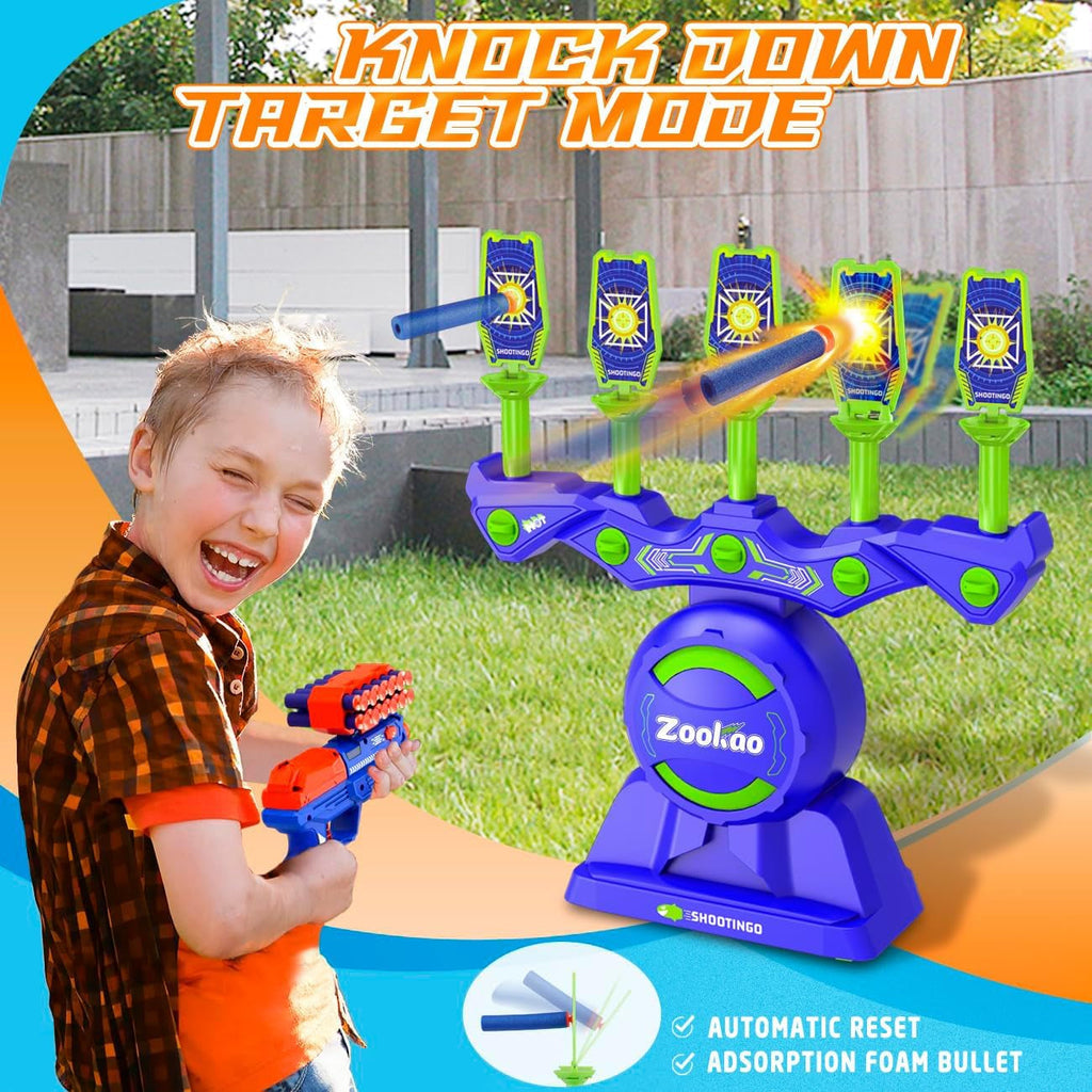 Hover Shooting Games Toys for 6 7 8 9 10+ Year Old Boys Kids, Nerf Gun Toy with Auto Reset Targets Birthday Christmas Xmas Gifts for 6-12 Year Old Boys Kids Outdoor & Indoor Cool Toy