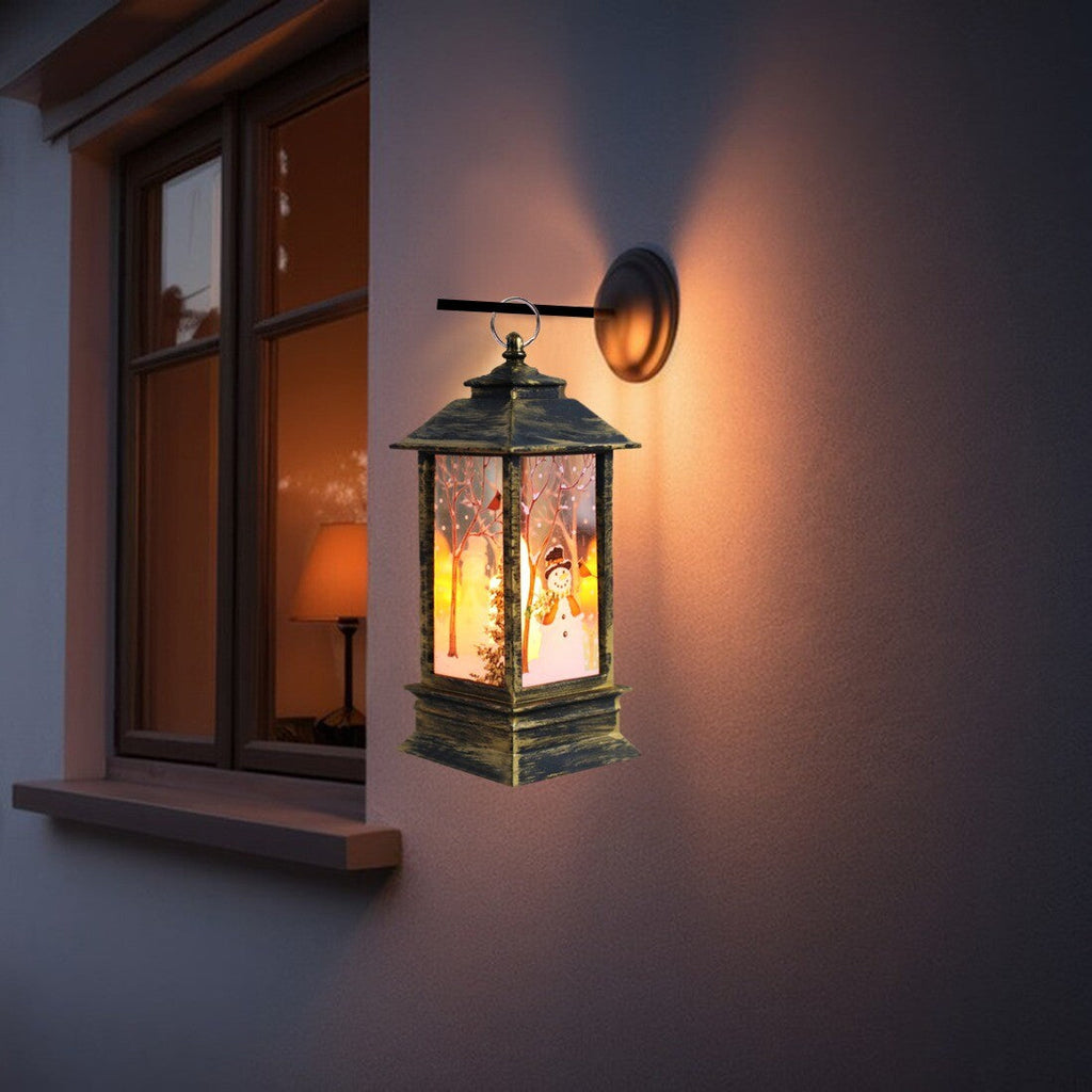 Outdoor Indoor Christmas Lantern Family Xmas Hanging LED Light Decor UK NEW