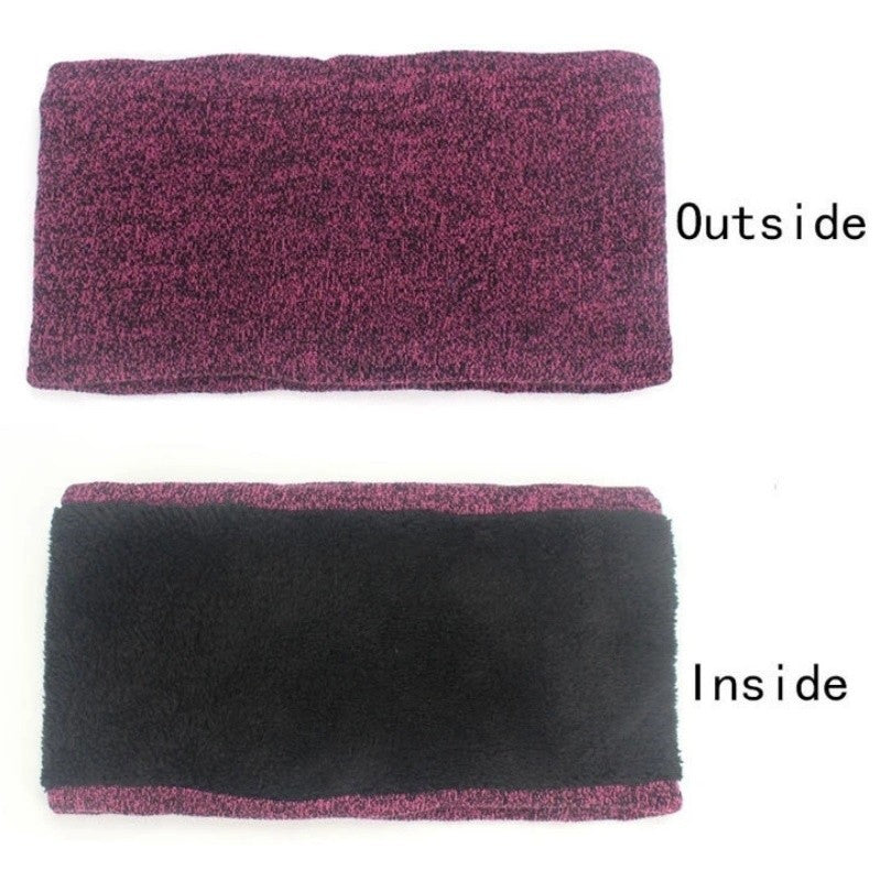 New Winter Warm Fleece Lined Knitted Beanie Hat Scarf Gloves Set for Women Men