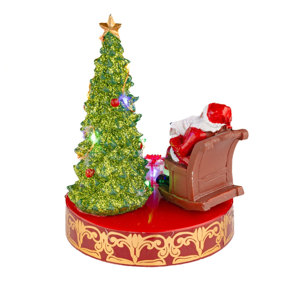Christmas LED Santa Decoration Light up Xmas Ornament Sitting Figure Home Decor