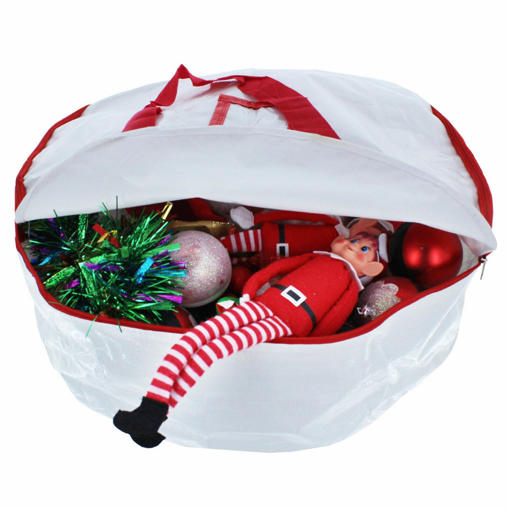 LARGE STORAGE CONTAINER BAG for CHRISTMAS WREATH DECORATION XMAS ITEMS up to 30"