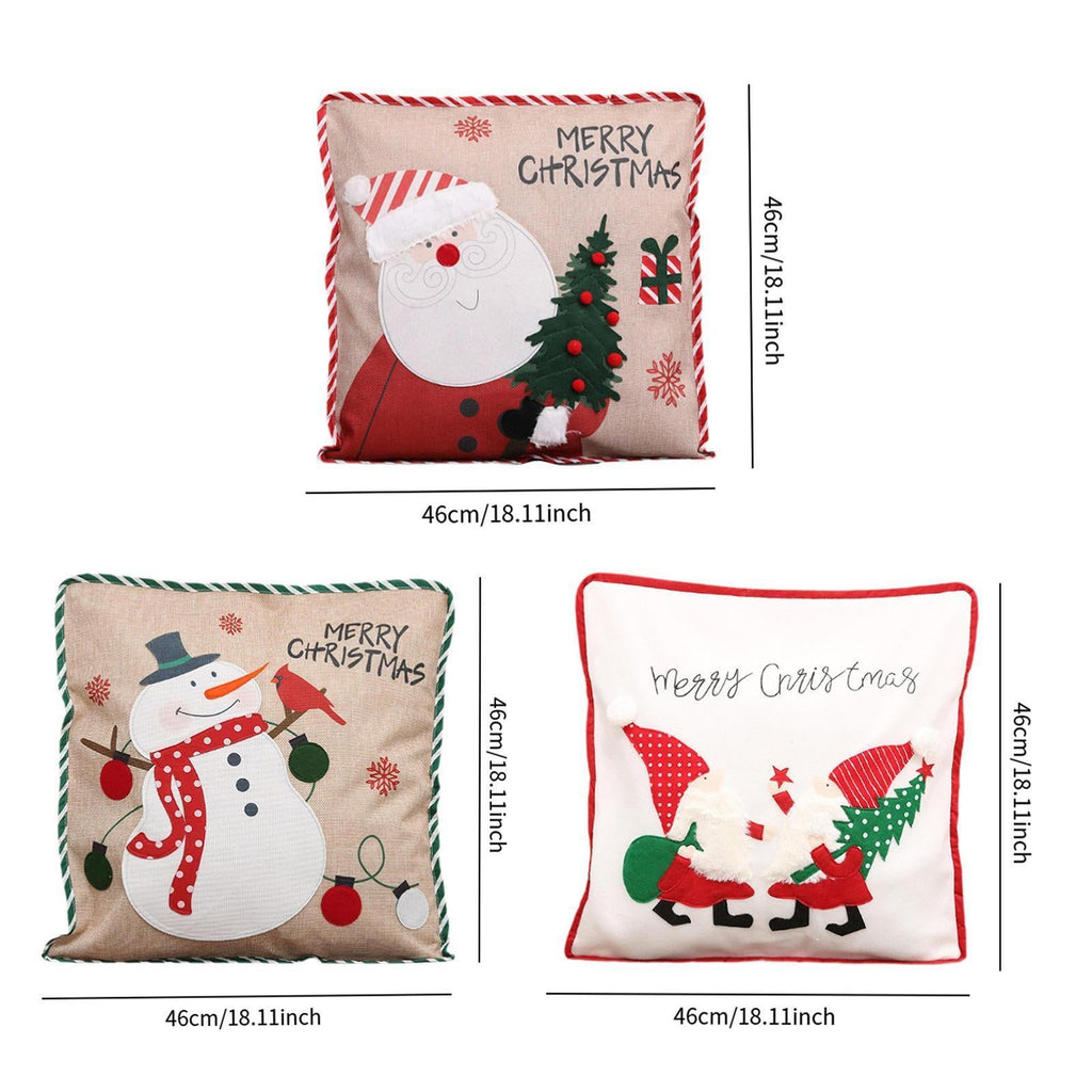 Christmas Pillow Cover Pillow Case Home Decor 46X46Cm Decorative Square