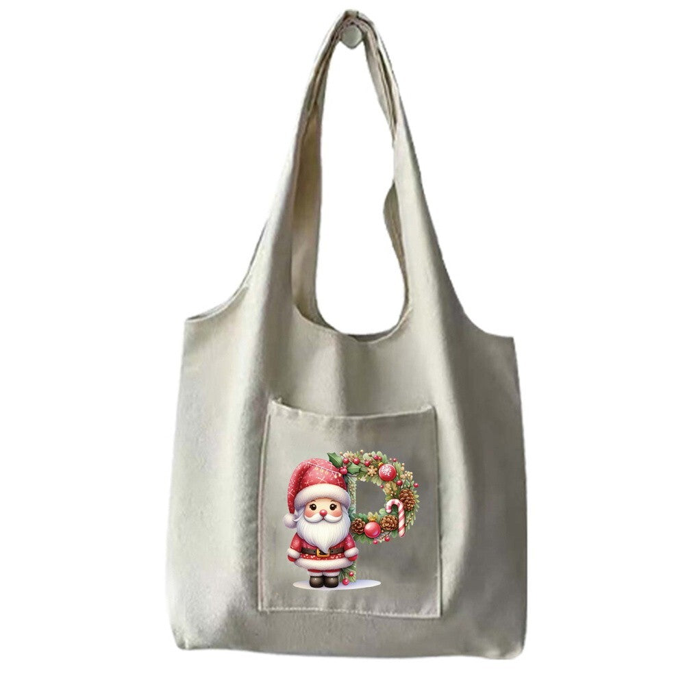 Christmas Gift Canvas Shopping Bag Shoulder Tote Shopper Bag Reusable Handbag UK