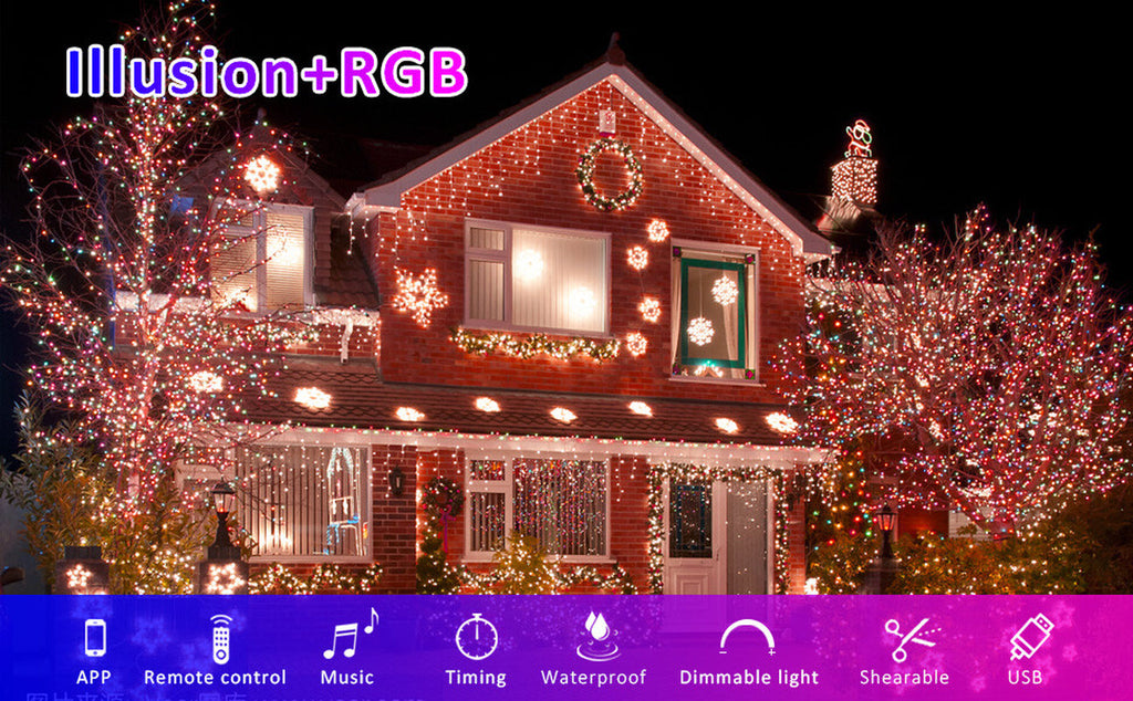 10M 15M SMART RGBIC LED FAIRY STRING LIGHT REMOTE BLUETOOTH APP USB WATERPROOF