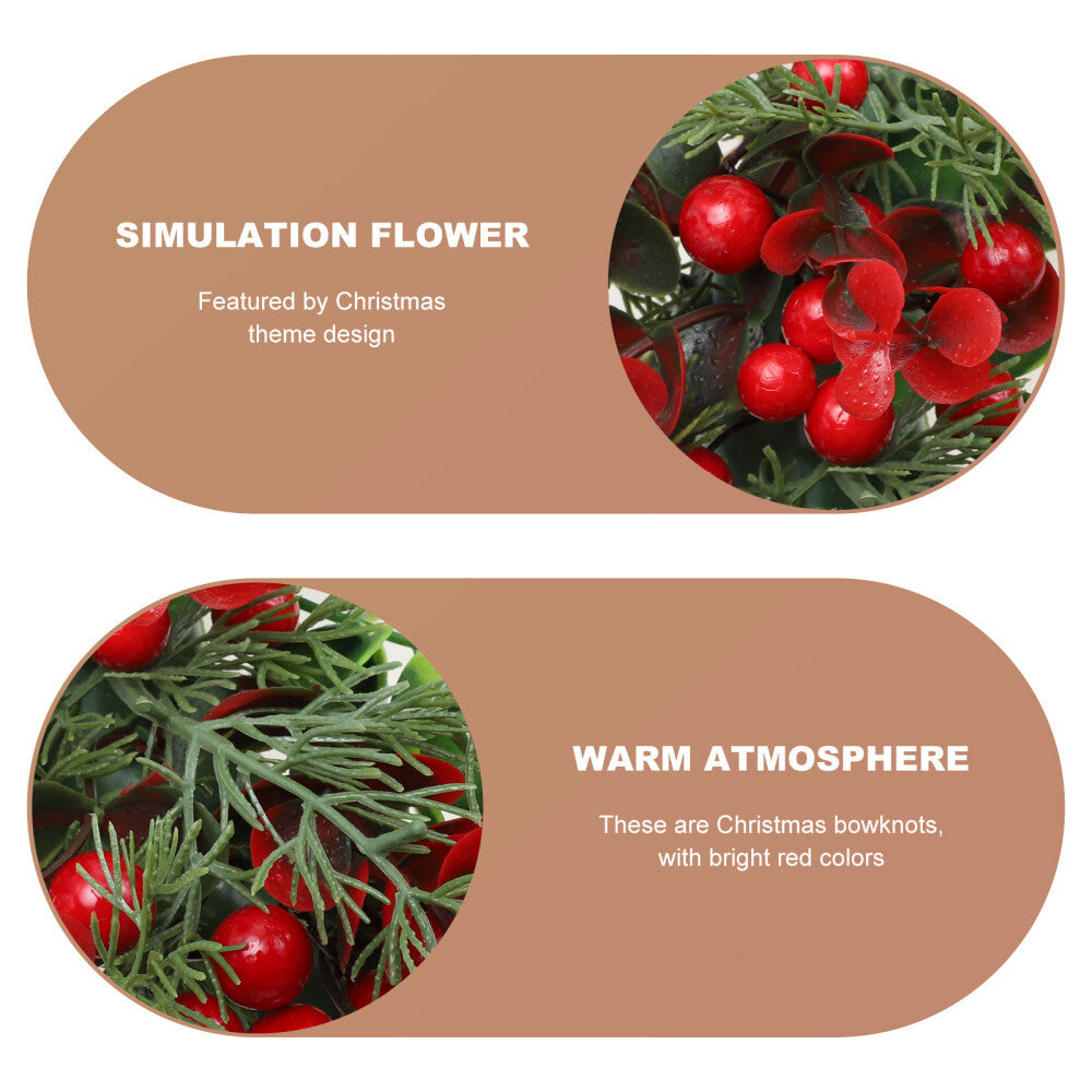 Faux Red Berry Wreath Winter Berry Wreath Christmas Artificial Wreath