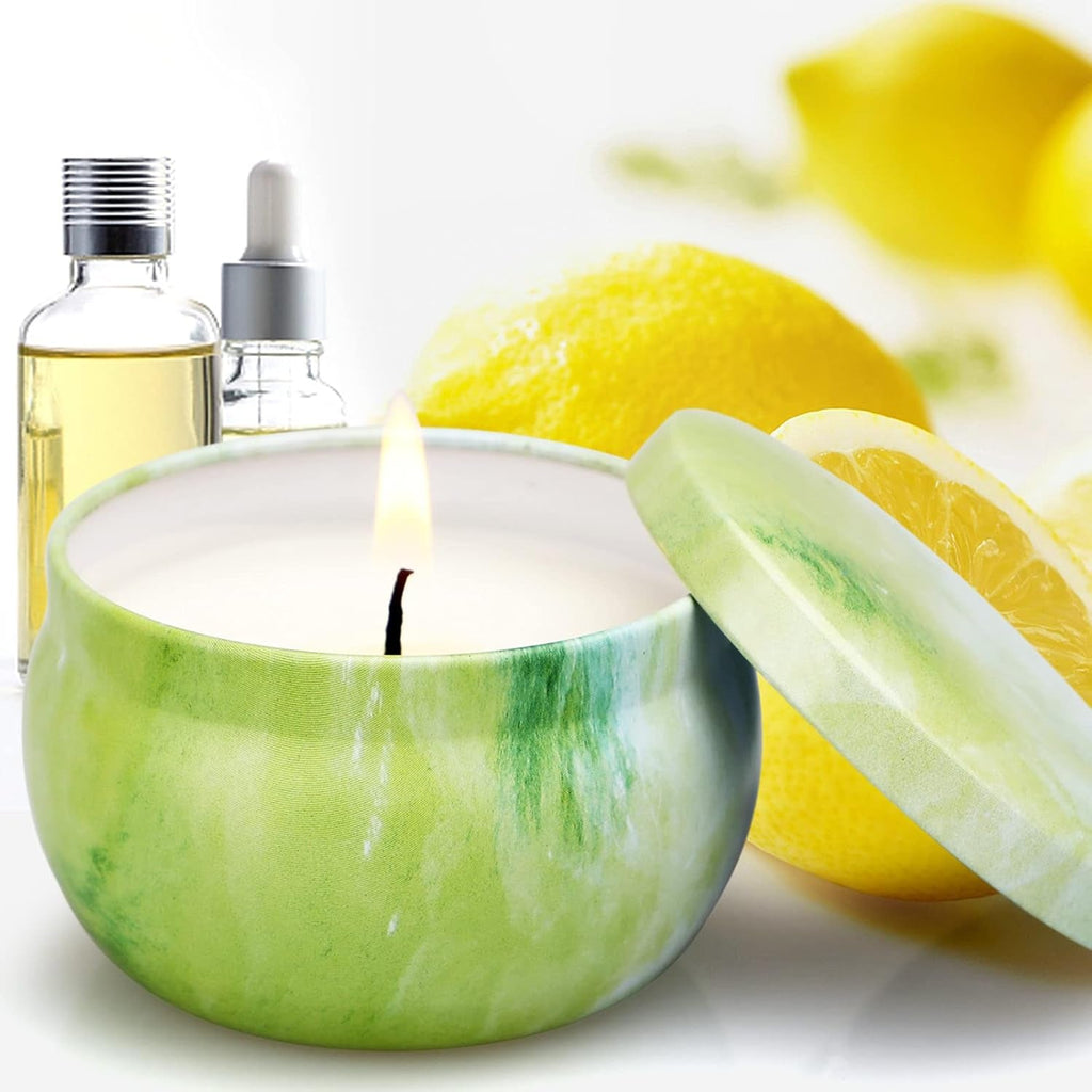 Scented Candles Gifts Set for Women, 8 Pack Aromatherapy Candle 120 Hours Burning Time, Natural Soy Wax Candle Portable Tin Candle Gift Set for Birthday, Wedding, Gift Sets for Her