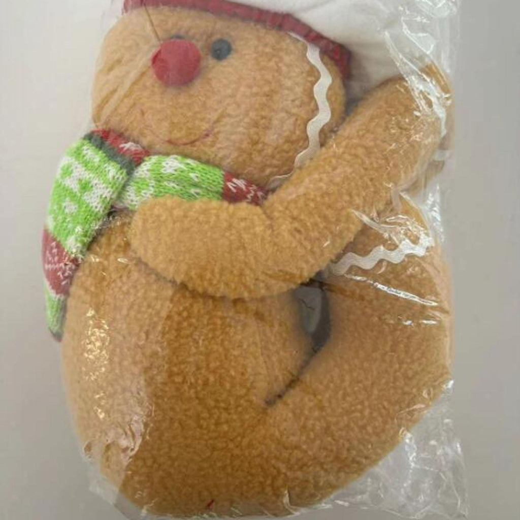 Gingerbread Man Ornament Funny Christmas Tree Topper Decor Curtain Bottle Decor