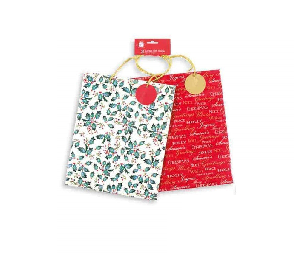 Christmas Giftbag Medium Stylish Xmas Present Bag Packaging Wrapping Inspiration