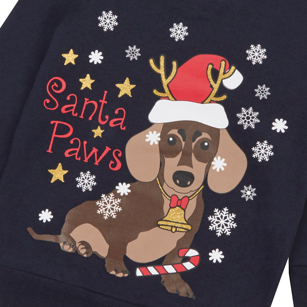 Childrens Kids Boys Girls Christmas Xmas Jumper Sweatshirt Sweater Glitter Warm
