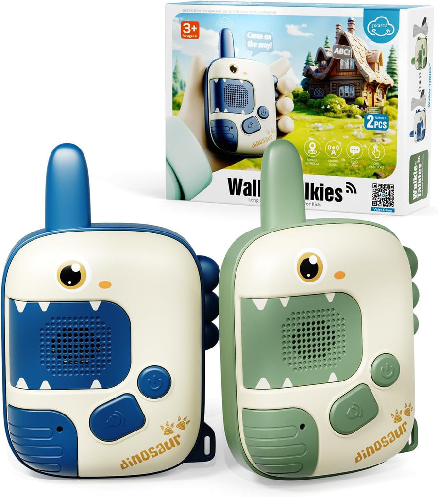 Walkie Talkie Kids - Toys for 2 3 4 5 6 Year Old Boys Girls Dinosaur Toys for Boys Gifts for 5 6 7 8 Year Olds Kids Toys Age 4-7 Walkie Talkie Outdoor Toys Camping Birthday Xmas Easter
